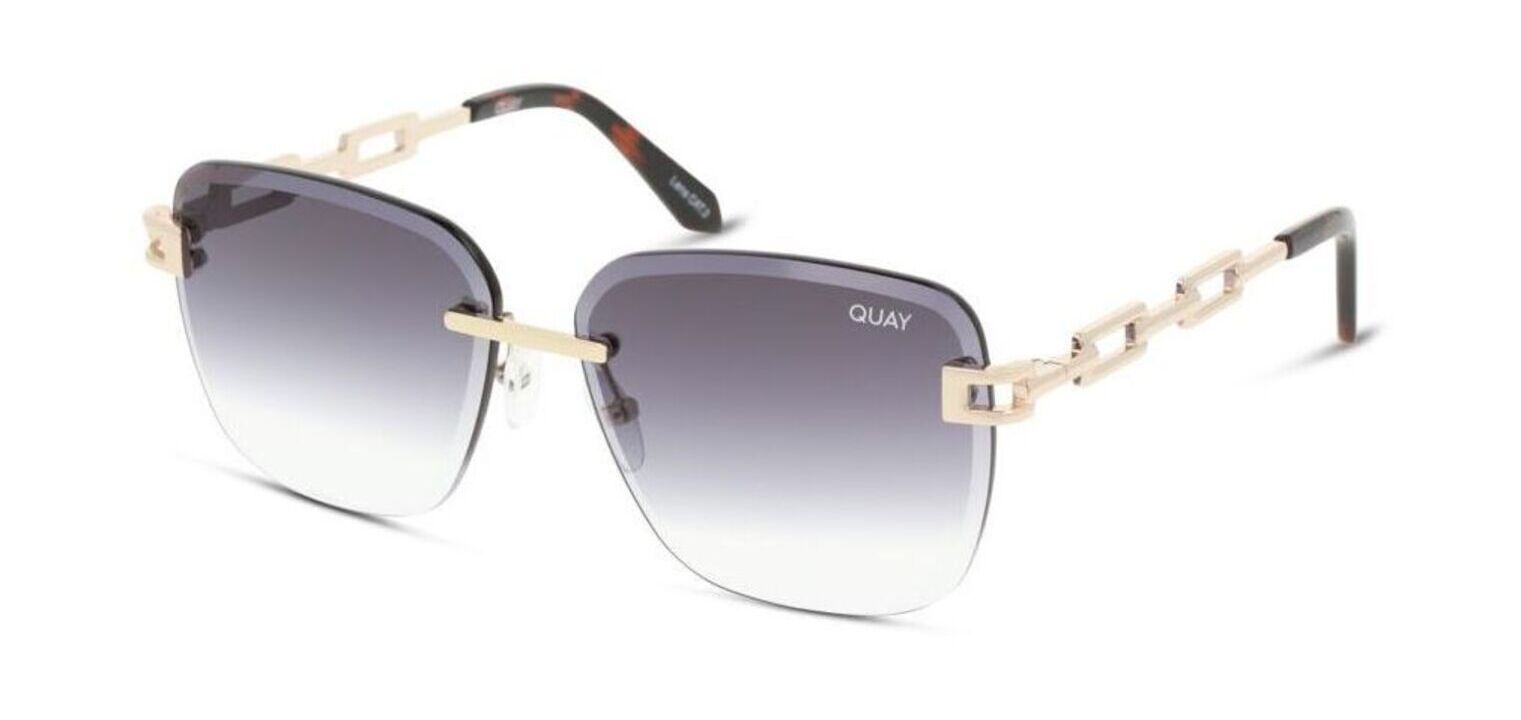 Quay Sonnenbrillen Herr-Dame NO CAP QU-000930 Oval Schwarz McOptic