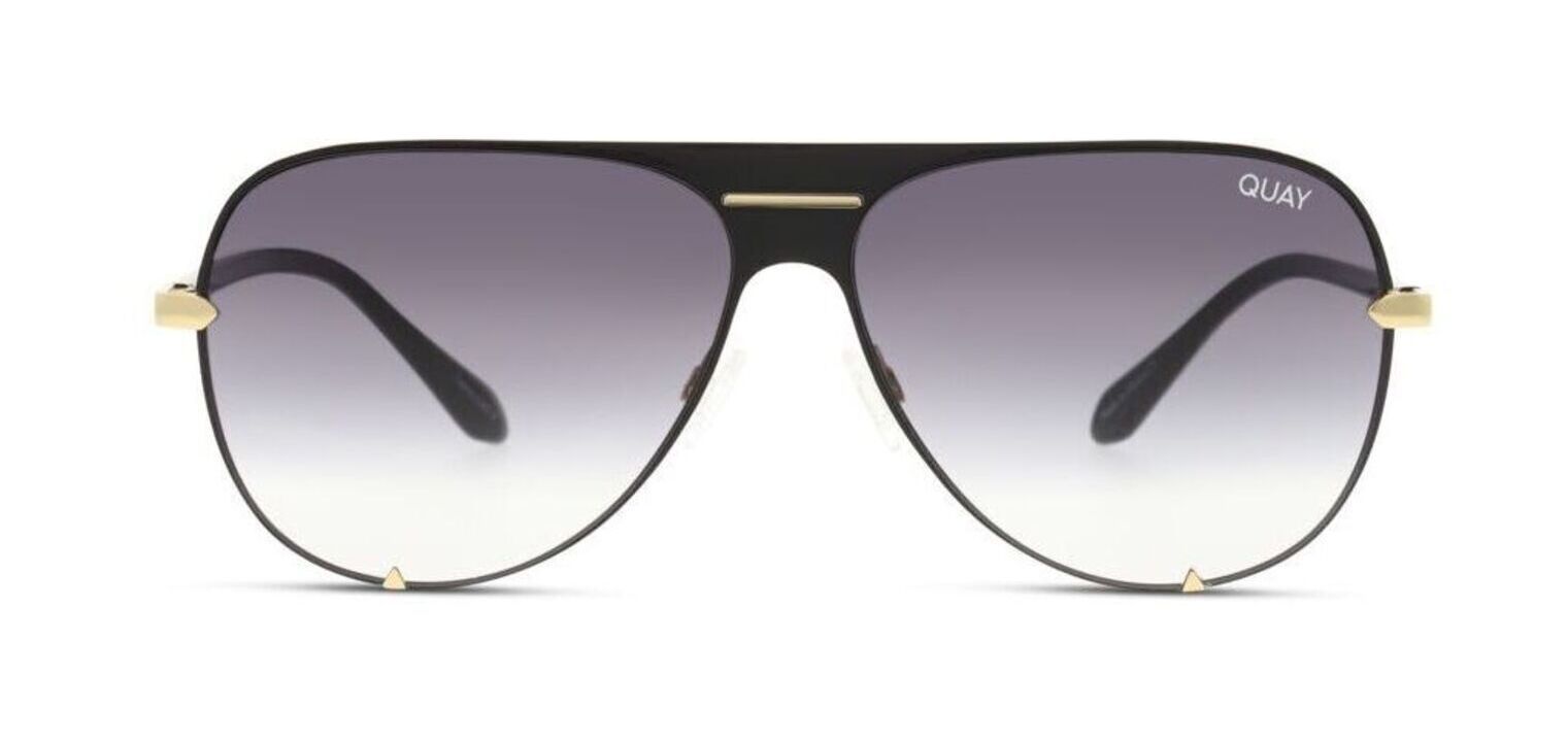 Quay Sonnenbrillen Herr-Dame HIGH KEY SHIELD QU-000939 Pilot Schwarz McOptic