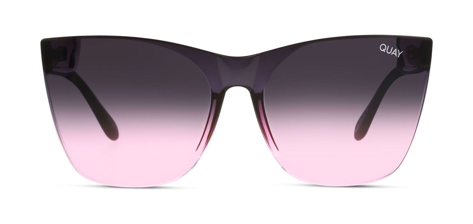Quay Sonnenbrillen Dame COME THRU QW-000609 Schmetterling Schwarz McOptic