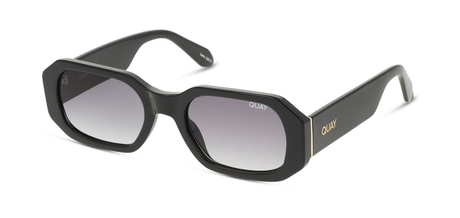 Quay Sonnenbrillen Herr-Dame HYPED UP QU-001059 Rechteckig Schwarz McOptic