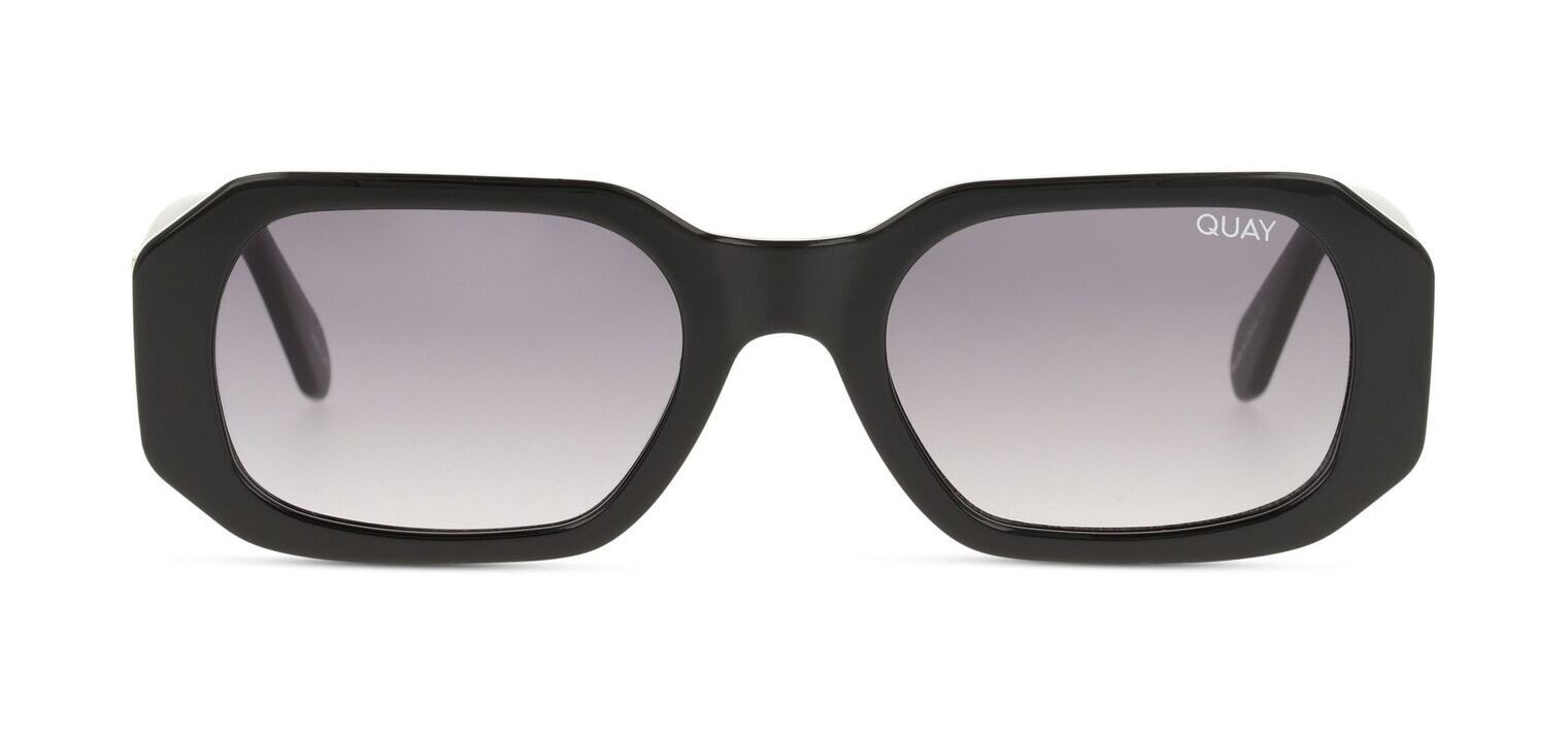Quay Sonnenbrillen Herr-Dame HYPED UP QU-001059 Rechteckig Schwarz McOptic