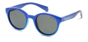 Occhiali da sole Polaroid Kids Rotonda PLD 8036/S Blu da Bambino