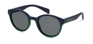 Lunettes de soleil Polaroid Kids Ronde PLD 8040/S Bleu pour Enfant