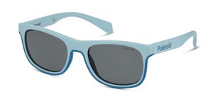 Occhiali da sole Polaroid Kids Rettangolari PLD 8041/S Azzurro da Bambino