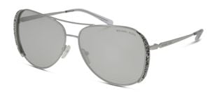 Lunettes de soleil Michael Kors Aviator 0MK1082 Argenté pour Femme
