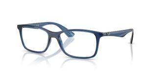 Ray-Ban Quadratisch Brillen 0RX7047 Blau für Damen/Herren
