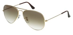 Lunettes de soleil Ray-Ban Aviator 0RB3025 Doré pour Homme-Femme