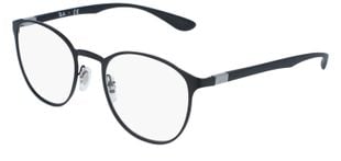 Ray-Ban Rund Brillen RX6355 Mattschwarz für Damen/Herren