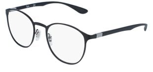 Ray-Ban Brillen Damen/Herren RX6355 Rund Mattschwarz