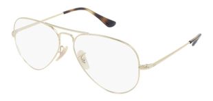 Ray-Ban Aviator Brillen 0RX6489 Gold für Damen/Herren
