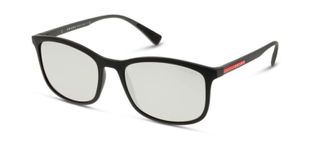Occhiali da sole Prada Linea Rossa Rettangolari 0PS 01TS Nero da Uomo