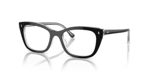 Ray-Ban Quadratisch Brillen 0RX5433 Schwarz für Damen/Herren