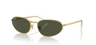 Occhiali da sole Ray-Ban Ovale 0RB3734 Oro da Uomo-Donna