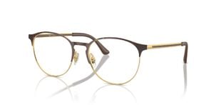 Ray-Ban Rund Brillen 0RX6375 Havana für Damen/Herren