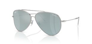 Lunettes de soleil Ray-Ban Aviator 0RBR0101S Argenté pour Homme-Femme