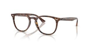 Ray-Ban Oval Brillen 0RX7159 Braun für Damen/Herren