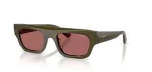 Occhiali da sole Vogue Rettangolari 0VO5694SU Verde da Donna