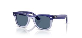 Lunettes de soleil Ray-Ban Carré 0RJ9140S Bleu pour Homme-Femme