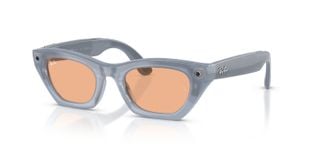 Lunettes de soleil Ray-Ban Meta Papillon 0RW4015/ZENA/TRS Gris pour Homme-Femme