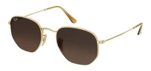 Ray-Ban Sechseckig Sonnenbrillen 0RB3548N Gold für Damen/Herren