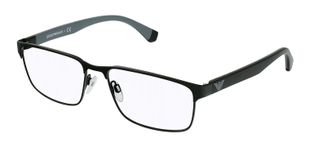 Lunettes de vue Emporio Armani Rectangle 0EA1105 Noir mat pour Homme