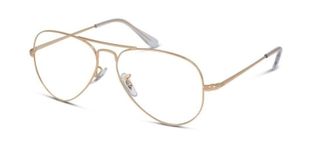 Lunettes de vue Ray-Ban Aviator 0RX6489 Rose pour Homme-Femme