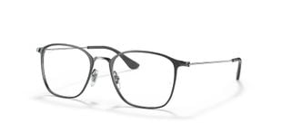 Lunettes de vue Ray-Ban Rectangle 0RX6466 Gris pour Homme-Femme