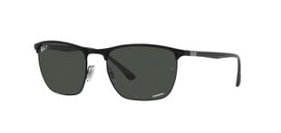Occhiali da sole Ray-Ban Rettangolari 0RB3686 Nero da Uomo-Donna