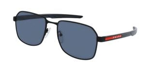 Occhiali da sole Prada Linea Rossa Rettangolari 0PS 54WS Nero da Uomo