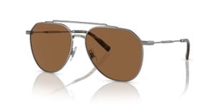 Lunettes de soleil Dolce & Gabbana Aviator 0DG2296 Gris pour Homme