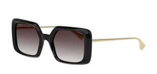 Unofficial Rechteckig Sonnenbrillen 0UO6166 Schwarz für Damen