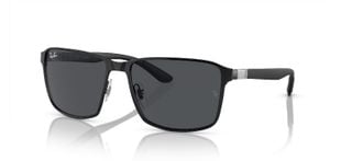 Occhiali da sole Ray-Ban Rettangolari 0RB3721 Nero da Uomo-Donna