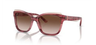 Lunettes de soleil Emporio Armani Papillon 0EA4209 Marron pour Femme