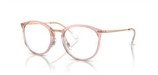 Lunettes de vue Ray-Ban Ronde 0RX7140 Rose pour Femme