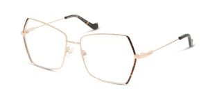 Unofficial Quadratisch Brillen UNOF0505 Gold für Damen