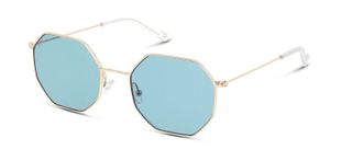 Lunettes de soleil Unofficial Rectangle UNSF0084 Doré pour Femme