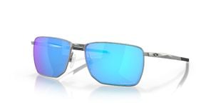Occhiali da sole Oakley Rettangolari 0OO4142 Argento da Uomo